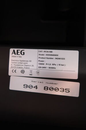 Espressomaskine AEG KKK994500M