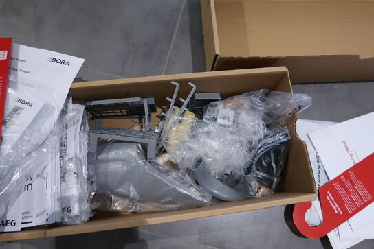 Køkken AUBO Venezia Napoli, Harmony Roast Sand uden armatur uden hårdehvidevarer, men med vakuumpakker BORA QVAC55