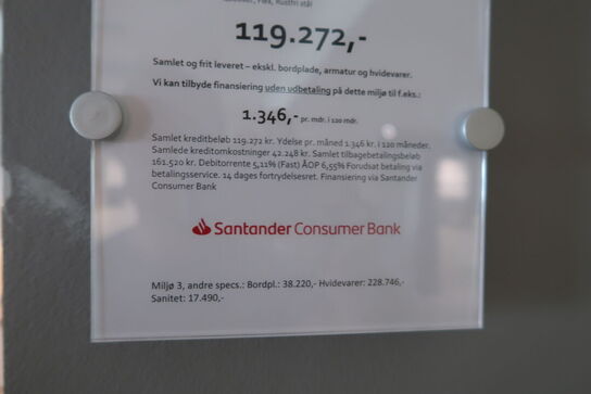 Køkken AUBO Venezia Napoli, Harmony Roast Sand uden armatur uden hårdehvidevarer, men med vakuumpakker BORA QVAC55