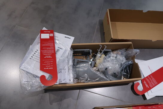 Køkken AUBO Venezia Napoli, Harmony Roast Sand uden armatur uden hårdehvidevarer, men med vakuumpakker BORA QVAC55