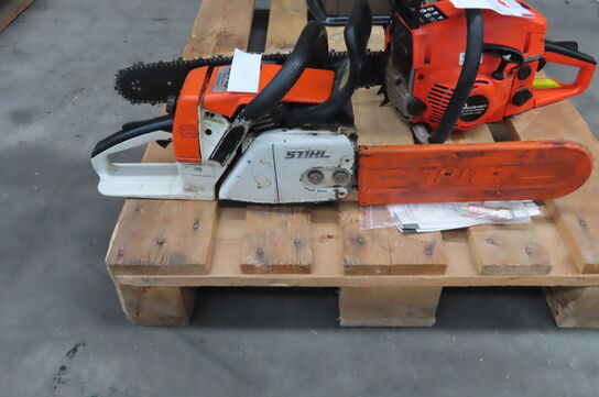 2 stk. Motorsav STIHL & MASTERKRAFT 