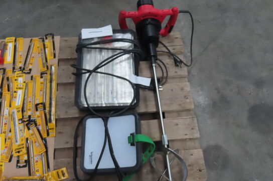 Rørmixer + 2 stk. arbejdslamper