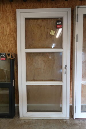 Terrassedør med karm - 100x212 cm 