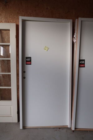 Dør med karm, Venstre ind - 92,5x204 cm