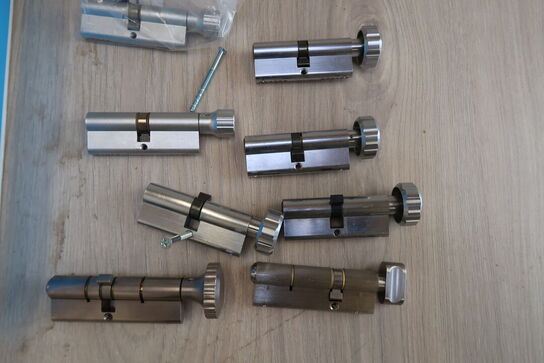 8 stk. Ruko låsecylinder med vrider