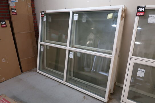 2 stk. Outdoor vindue partier med fast karm - 191,5x155x13 cm 