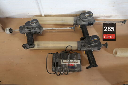 3 stk. Akku fugepistoler, Panasonic