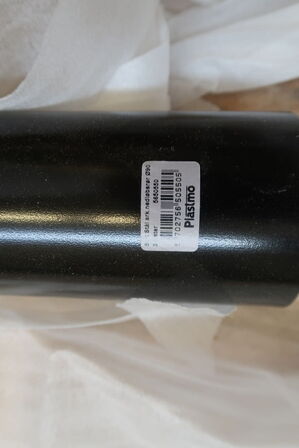 Nedløbsrør i sort stål - 300 cm x Ø 90mm