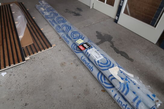 6 stk. Lindab 75mm Alu nedløbsrør - 3 meter 