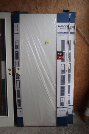 2 stk. Swedoor Højre ind massiv - 92,5x200 cm, 40mm