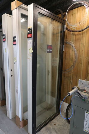 Terrassedør med karm - 88,5x219x13 cm 