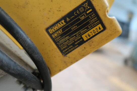 Kap-/geringssav, Dewalt DW707