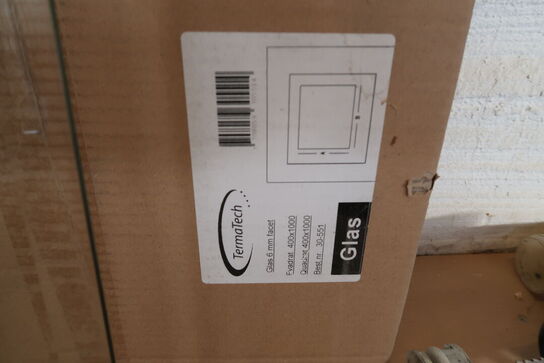 2 stk. TermaTech 6mm glas - 400x1000mm