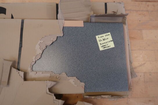 2 stk. Bundstykker, Granit laminat - 35x365 cm 