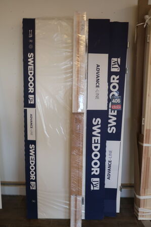 2 stk. Swedoor Master Gw Hvid H 40x825x2040 mm