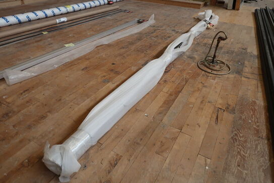 Nedløbsrør i sort stål - 300 cm x Ø 90mm