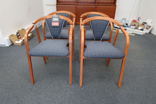 4 stk. stole i kirsebærtræ  