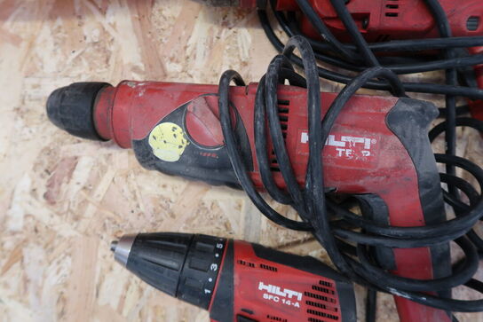 3 stk. Hilti boremaskiner