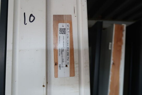 Vinduesparti med terrassedør - 146x221,5x15 cm 