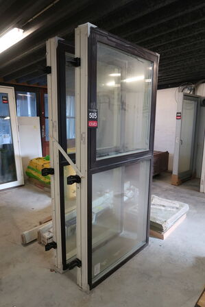 2 stk. Vinduer - 100,8 x 218,8 cm 