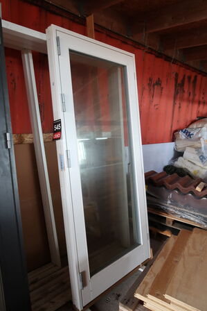 Terrassedør med karm - 95x211,5 cm 