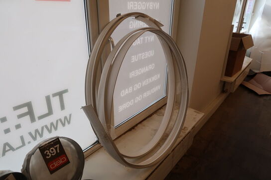 Diverse lister, rør tilbehør m.m. 