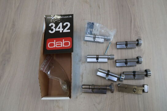 8 stk. Ruko låsecylinder med vrider