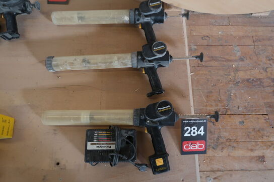 3 stk. Akku fugepistoler, Panasonic