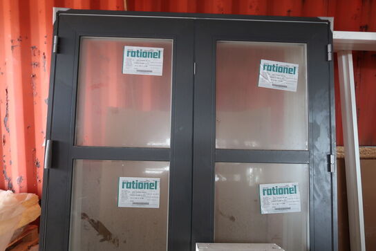 Rationel Dobbelt dør med karm - 148,7x214,5 cm 