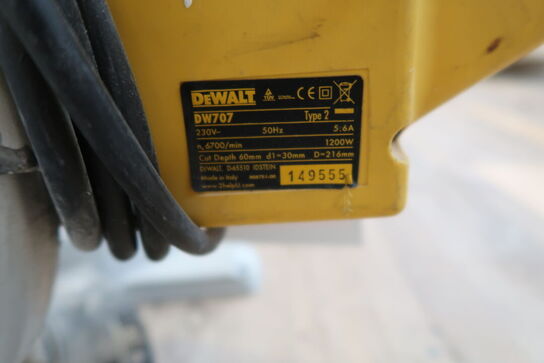 Kap-/geringssav, Dewalt DW707