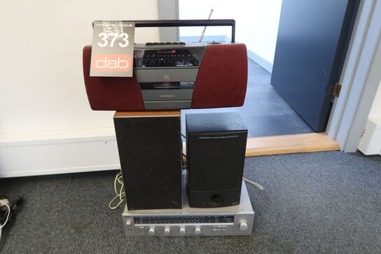 Diverse radio, højtaler m.m. 