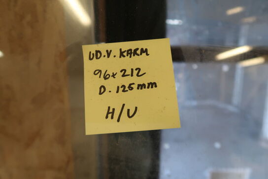 Terrassedør med karm - 96x212x12,5 cm 