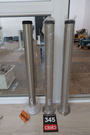 3 stk. HOME It® rund bordben med stilleskrue Ø60 mm x 70 cm 