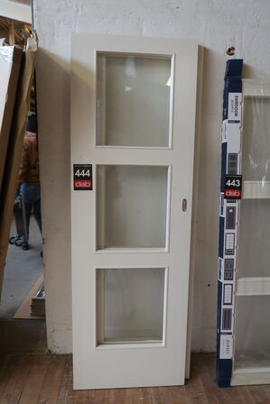 2 stk. Skydedøre med ruder 