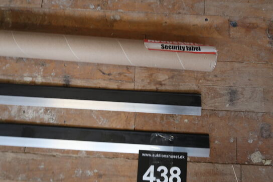 2 stk. Fejelister, Alu/gummi - 295 cm 