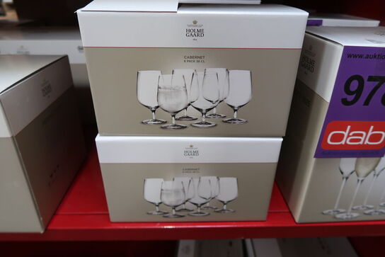 2 pk. Holmegaard Cabernet Vandglas på fod - 36 cl 6 stk.