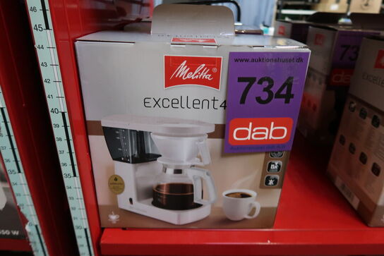 Melitta Excellent 4.0 kaffemaskine hvid 10 kopper