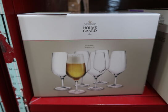 6 stk. Holmegaard Cabernet Ølglas - 64 cl 