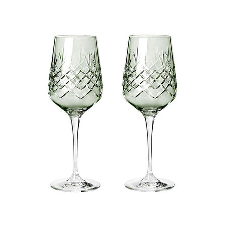 2 pk. Frederik Bagger Crispy Madame vinglas emerald/grøn 2 stk. 35 cl