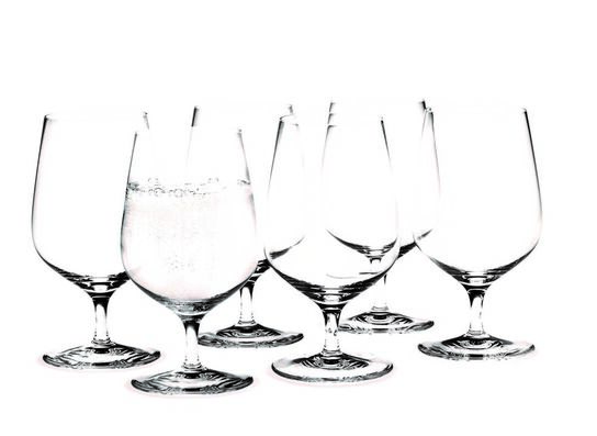 6 stk. Holmegaard Cabernet Vandglas på fod - 36 cl 