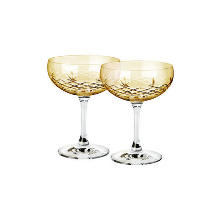 3 pk. Frederik Bagger Crispy Citrine Gatsby champagneskål 33 cl. 2 stk.