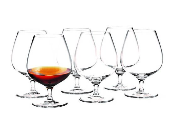 6 stk. Holmegaard Cabernet Cognac - 63 cl 
