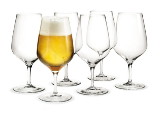 6 stk. Holmegaard Cabernet Ølglas - 64 cl 