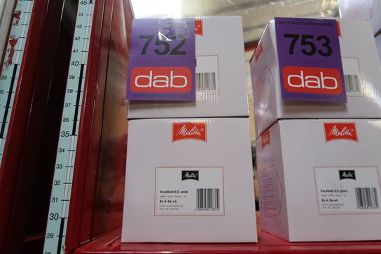 2 stk. Melitta Excellent glaskande hvid 1,3 liter