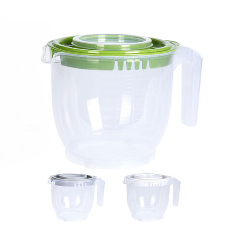 5 stk. Røreskål med 2 låg 2,2 liter