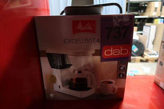 Melitta Excellent 4.0 kaffemaskine hvid 10 kopper