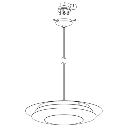 Eglo moneva-c led pendel dæmpbar rgb/app(ubrugt)