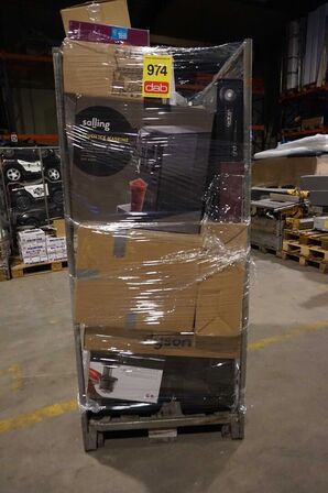 Palletårn med elektronik varer m.m. (MOMSFRI)