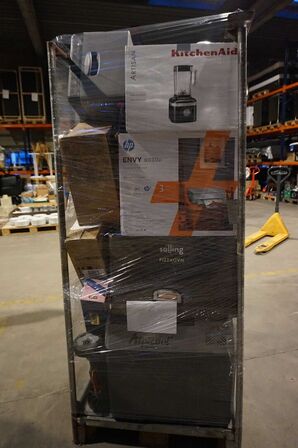 Palletårn med elektronik varer m.m. (MOMSFRI)