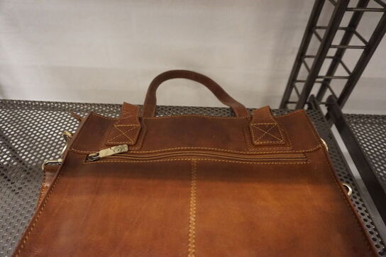 Brun lædertaske BAOOBAOO 